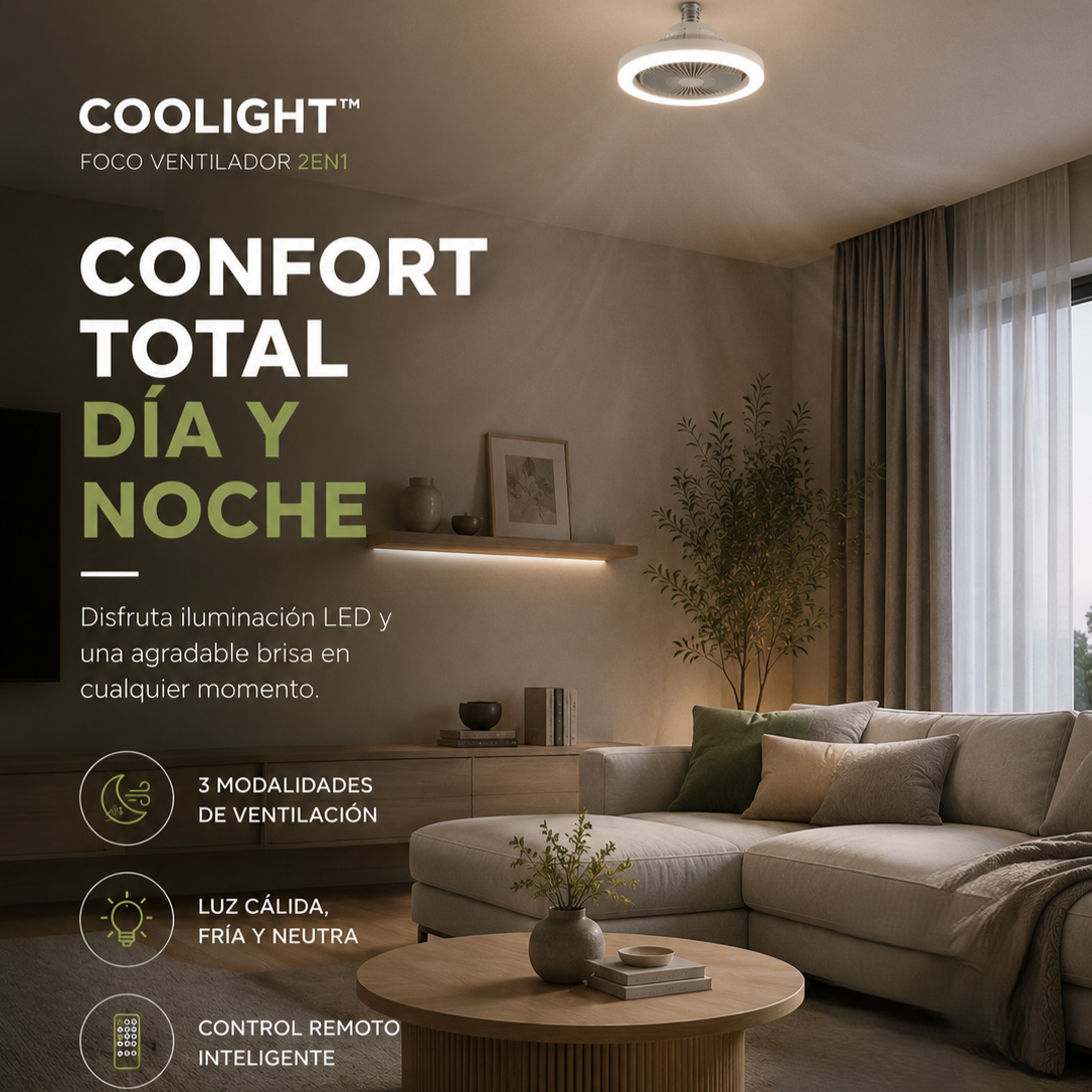 COOLIGHT™ - FOCO VENTILADOR 2EN1