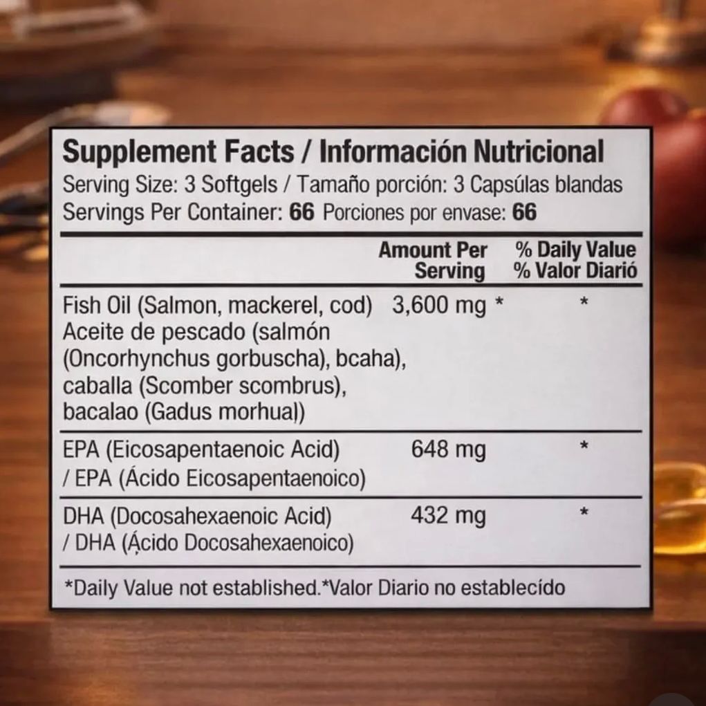 OMEGA 3 - 1200 MG - 200 CÁPSULAS