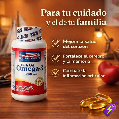 OMEGA 3 - 1200 MG - 200 CÁPSULAS