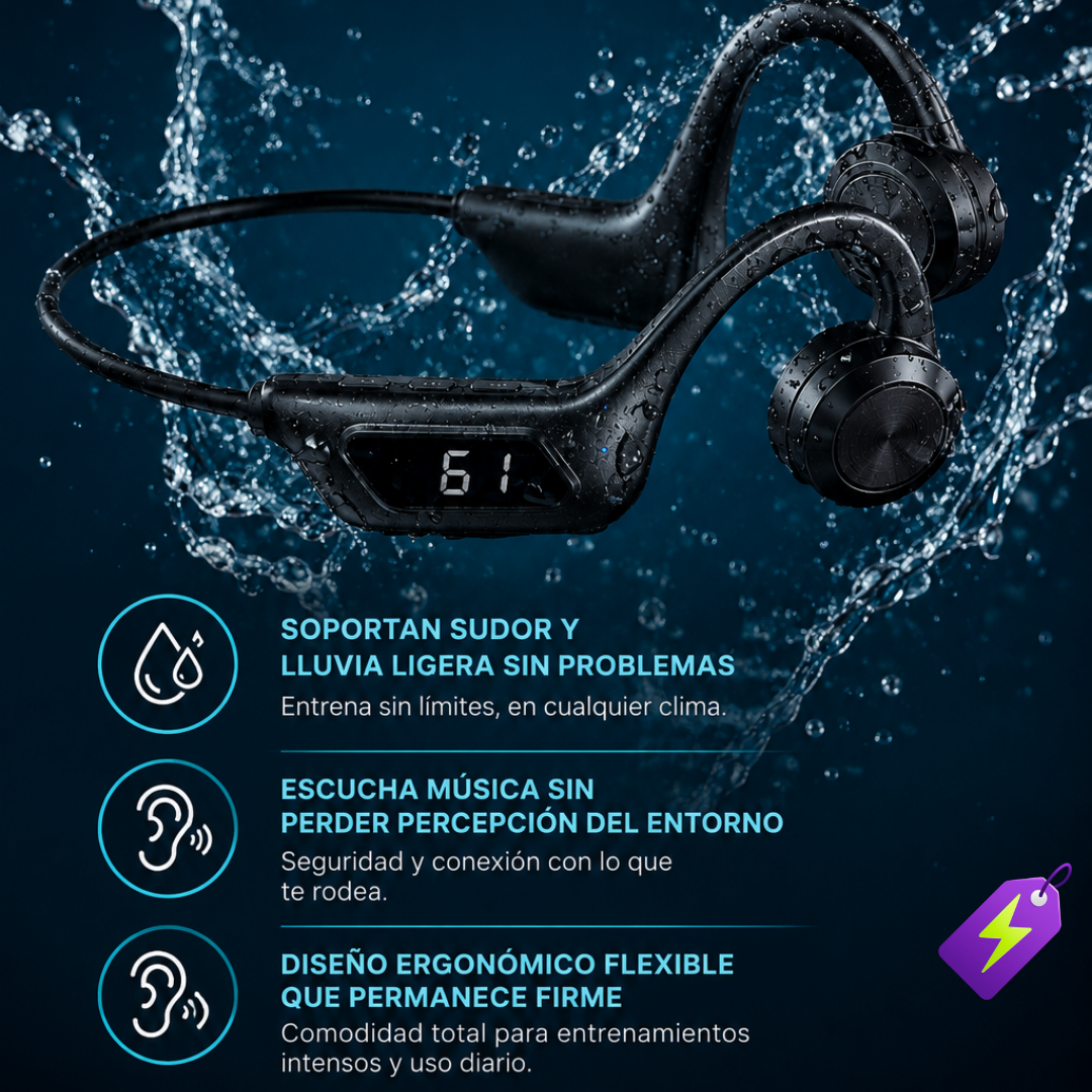 SONICBEAT U9™ - AUDIFONOS CONDUCCION OSEA