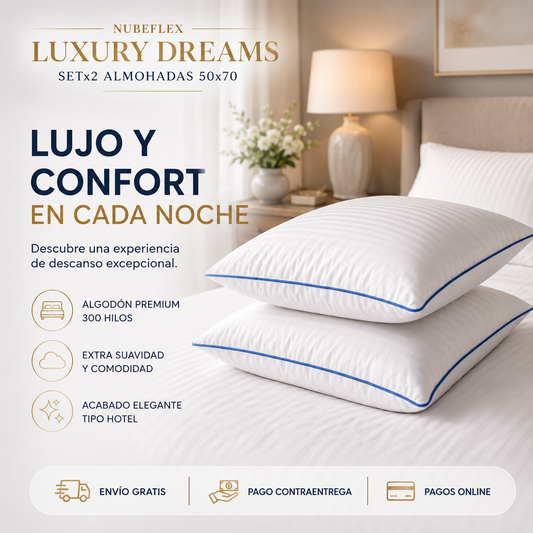 NUBEFLEX LUXURY DREAMS - SETx2 ALMOHADAS 50x70