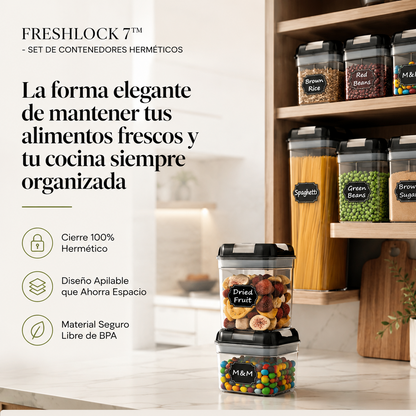 FRESHLOCK 7™ - SET DE CONTENEDORES HERMÉTICOS