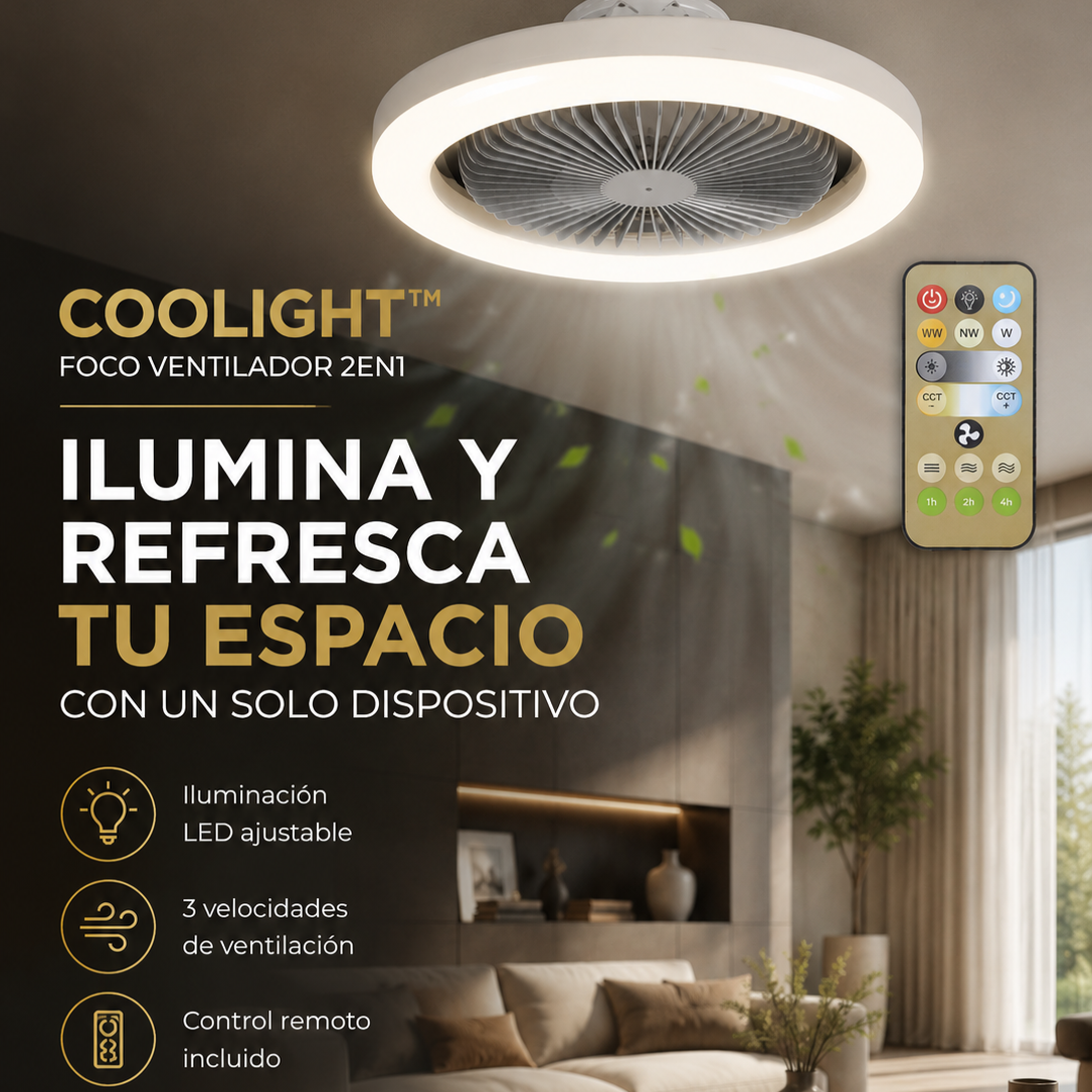 COOLIGHT™ - FOCO VENTILADOR 2EN1
