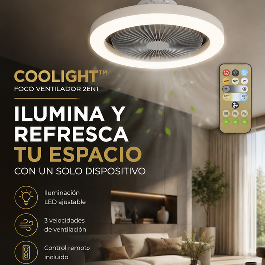 COOLIGHT™ - FOCO VENTILADOR 2EN1