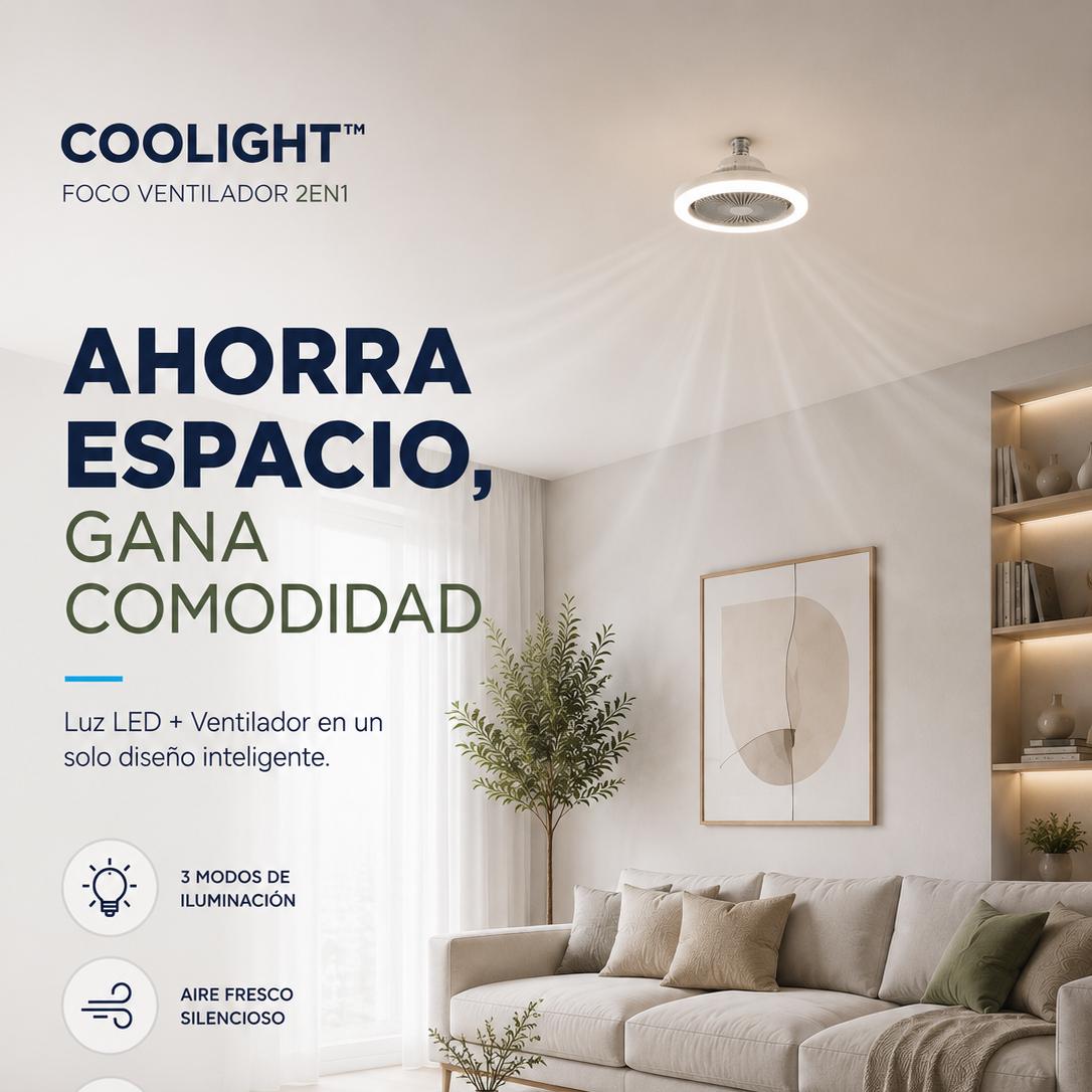 COOLIGHT™ - FOCO VENTILADOR 2EN1